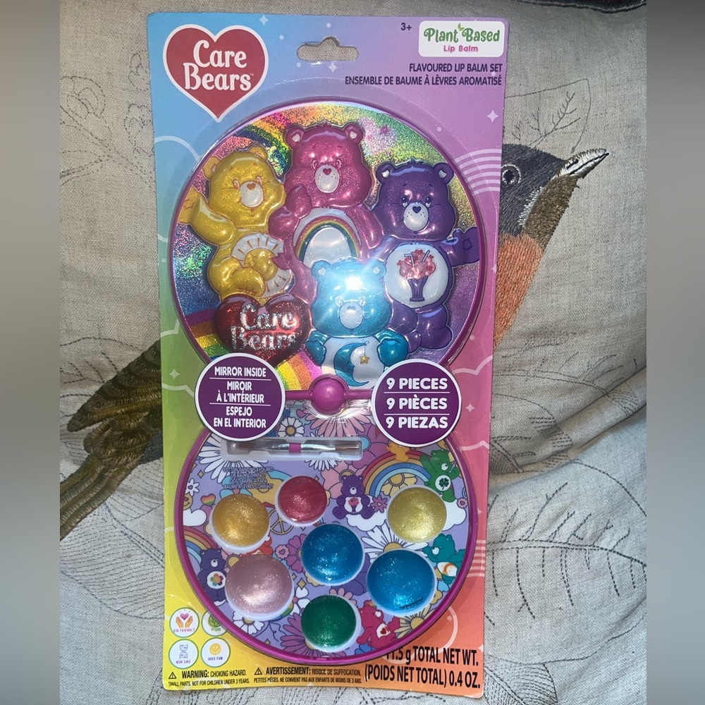 Care Bears Colorful Vegan Lip Balm Set for Kids NEW NWT LAST SET